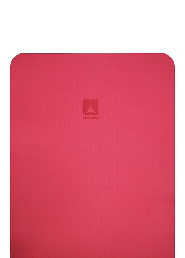 Rebuwo Çift Taraflı Kaydırmaz TPE Kırmızı Pilates Yoga Matı 6mm   - 3