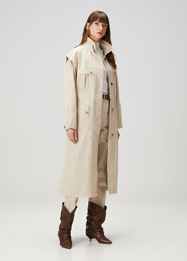 Etoile Isabel Marant Michaela Ekru Pardösü - 2