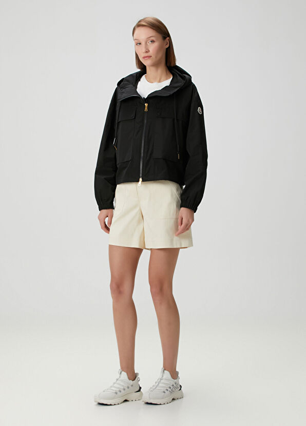 Sauvan Siyah Kapüşonlu Ceket - Görsel 3