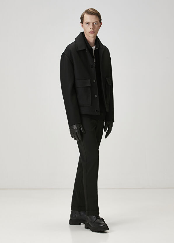 Beymen Club Black Diagonal Patterned Chino Pants - 1