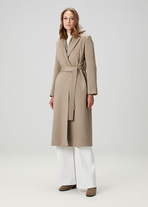 Vizon Yün Palto - Görsel 5