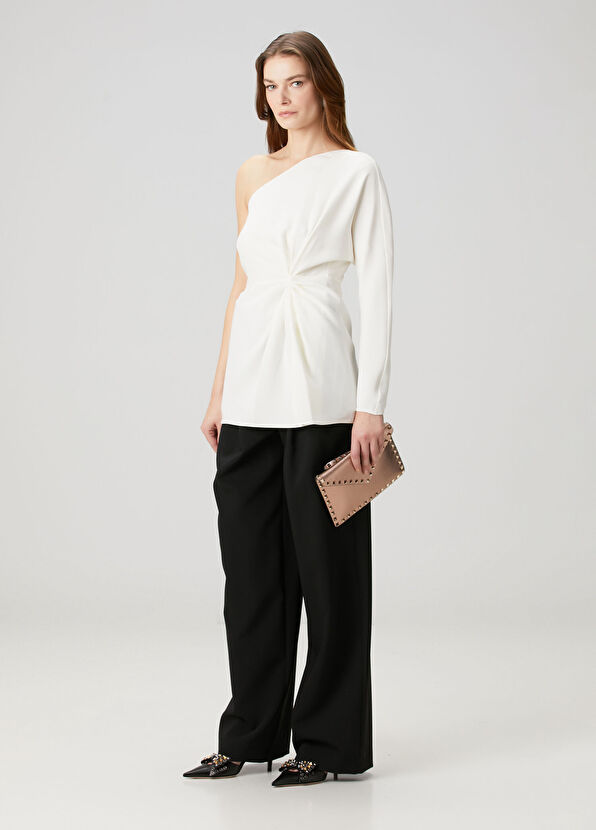 Rockstud Medium Pudra Kadın Deri El Portföyü - Görsel 3