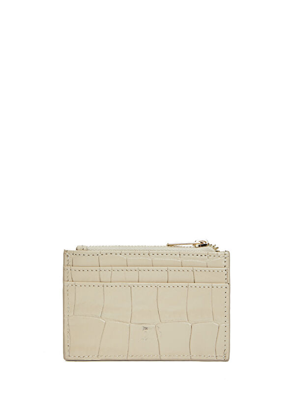 Beymen Club Beige Womens Leather Card Holder - 2