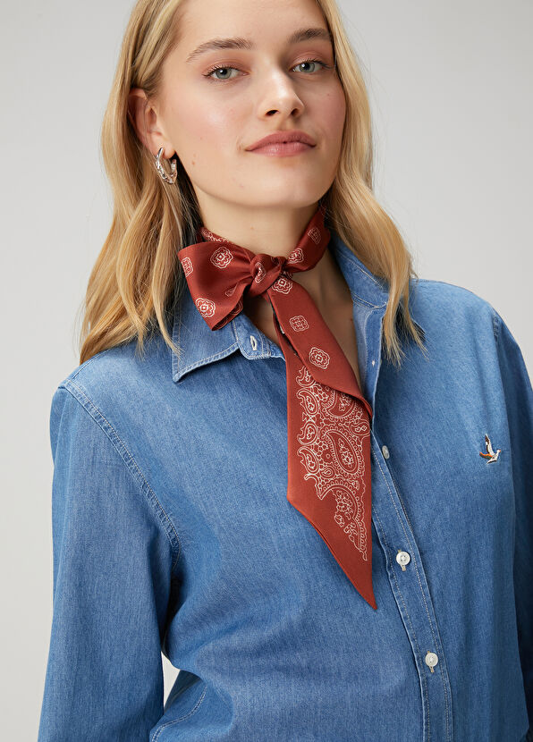 Beymen Club Blue Basic Denim Shirt - 2