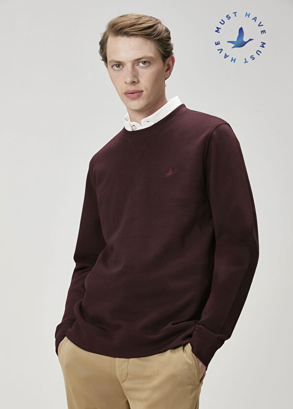 Beymen Club Plum Basic Sweatshirt - 1