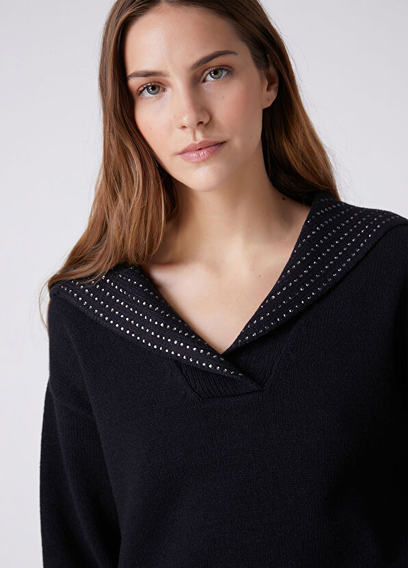 Beymen Club Navy Blue Hotfix Sweater - 2