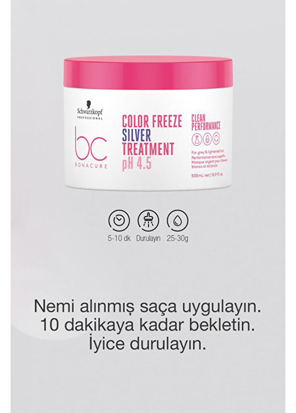 Bonacure Clean Color Protector Silver Hair Mask 500 ml - 3