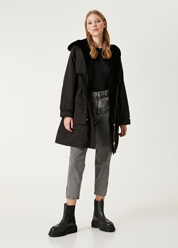 Beymen Club Black Hooded Coat - 1