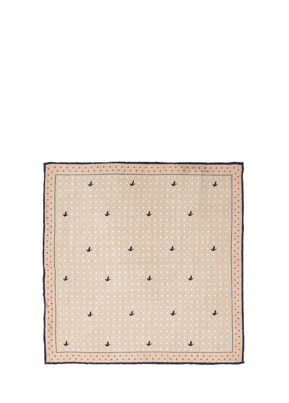 Beymen Club Bej Keten Poşet Mendil - 1