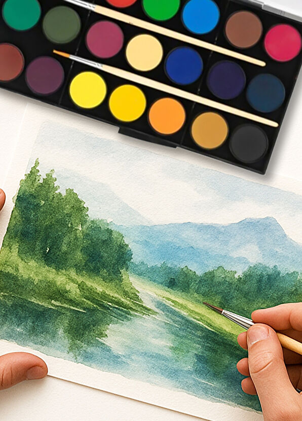 Faber Castell Bright, Vivid, and Occupying Colors 21 Color Watercolor - 4