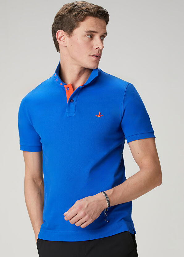 Beymen Club Saks Slim Fit Printed Basic Polo T-Shirt - 4