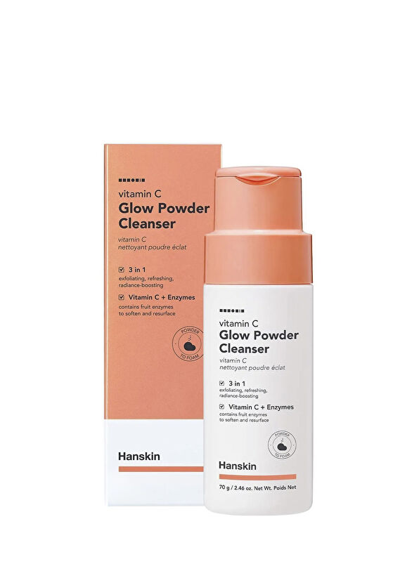 Hanskin Vitamin C Glow Powder Cleanser C Vitaminli Aydınlatıcı Yüz Temizleyici Toz 70 gr - 1