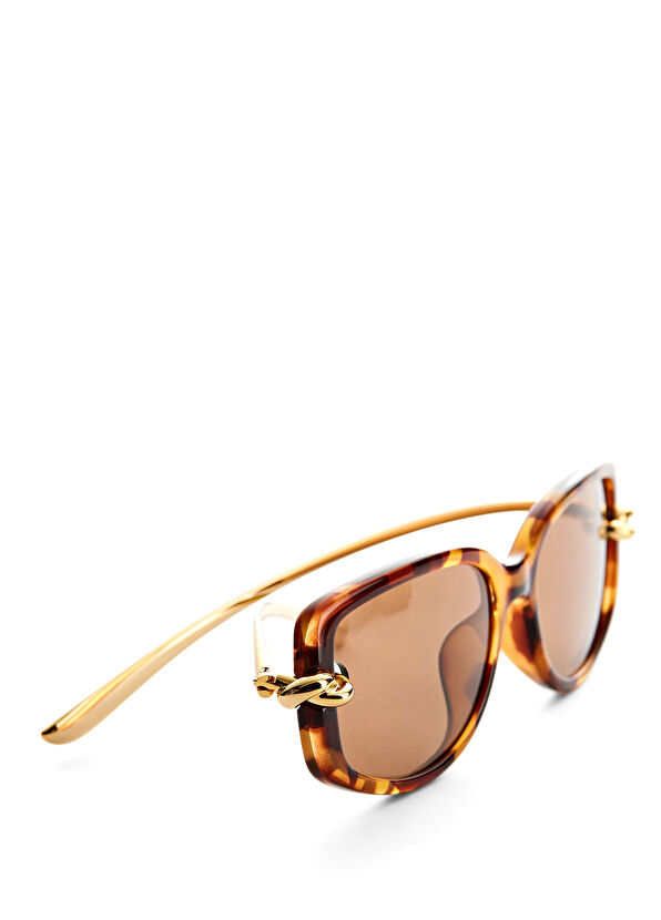 BV1440SA Kahve Gold Kadın Güneş Gözlüğü - Görsel 3