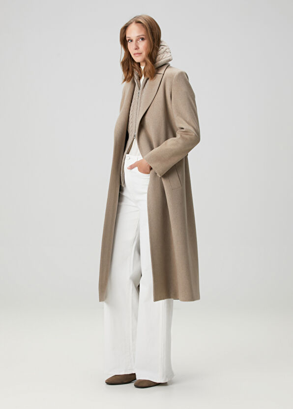 Vizon Yün Palto - Görsel 6