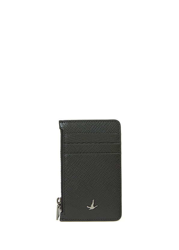 Beymen Club Black Men's Leather Card Holder - 1