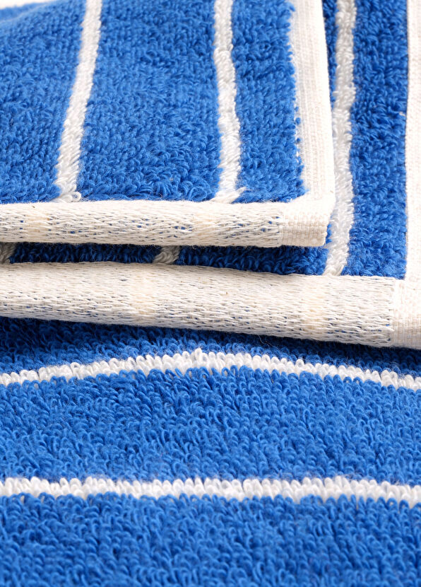 Zsa Zsa Zsu Solid Wide Striped Cotton Yarn Dyed Face Towel 50 x 90 cm - 2