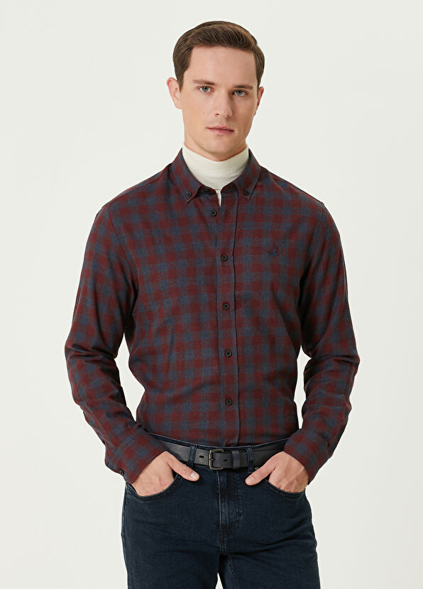 Beymen Club Comfort Fit Bordo Gömlek - 1