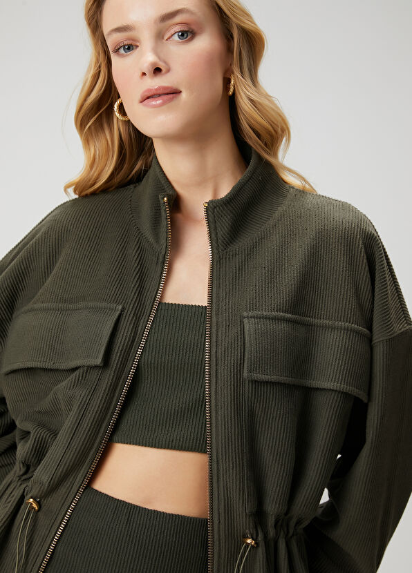 Beymen Club Dark Khaki Jersey Jacket - 2