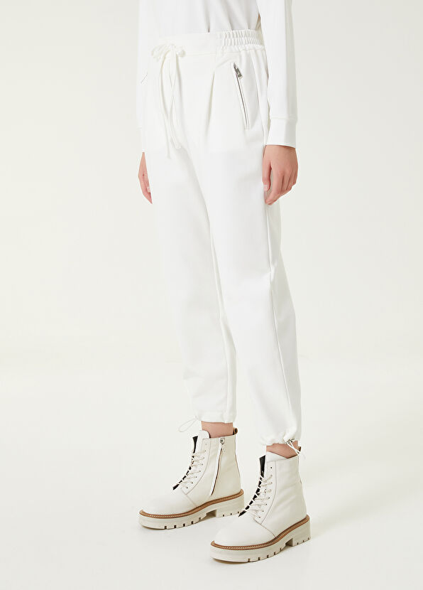 Beymen Club Kırık Beyaz Stoper Paça Jogger Pantolon - 3