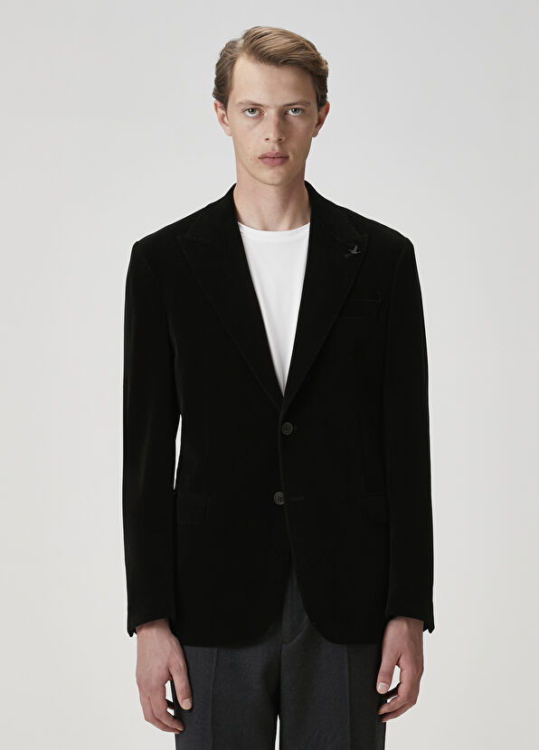 Beymen Club Siyah Kadife Ceket - 3