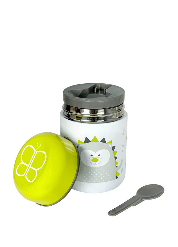 Bblüv Food Green Spooned Thermal Baby Food Thermos - 1