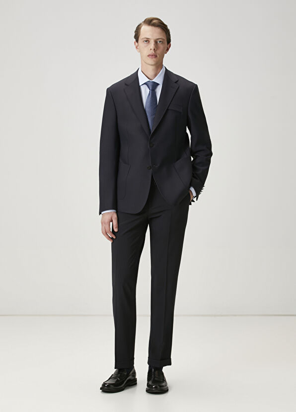 Beymen Club Slim Fit Açık Mavi Armürlü Non-Iron Gömlek - 2