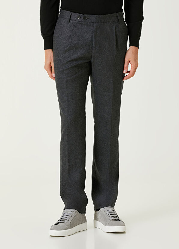 Rota Gri Yün Pantolon - 2