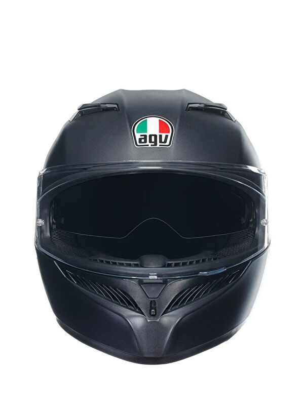 Agv K3 Mono Matt Black Closed Motorcycle Helmet - 2