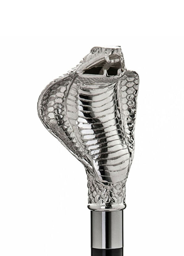 Pasotti Cobra Black Striped Unisex Umbrella - 3