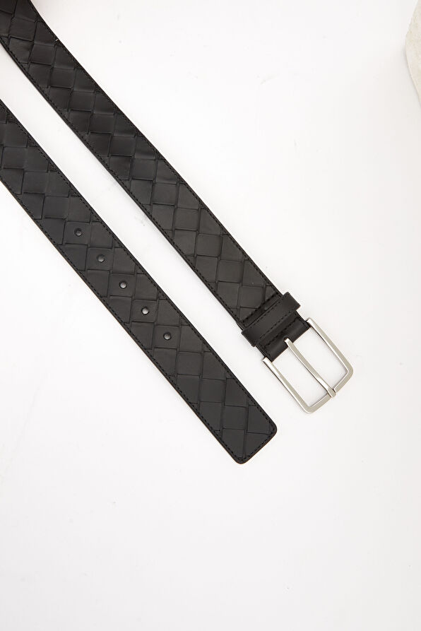 Siyah Erkek Deri Kemer - Görsel 3