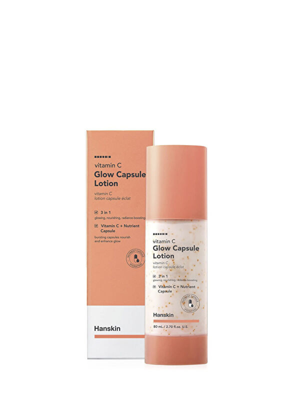 Hanskin Vitamin C Glow Capsule Lotion Moisturizing Radiant Vitamin C Capsule Lotion 80 ml - 1
