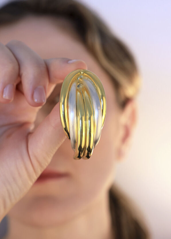 Esra Canikligil Renewal Huge Pipe Kadın Gümüş Küpe - 4