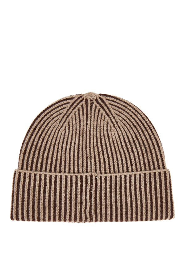 Beymen Club Beige Brown Men's Cashmere Blend Wool Beanie - 4