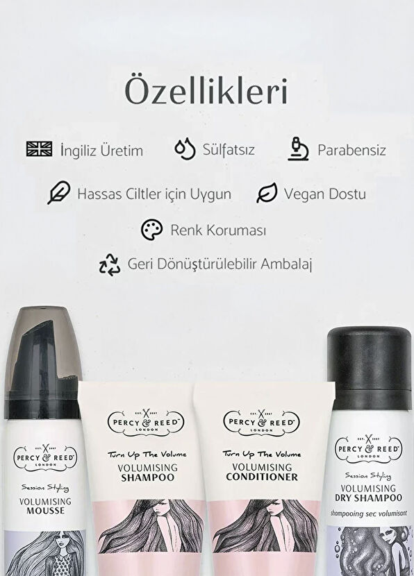 Percy & Reed Discover Va-Va-Volume Volume Increasing Hair Care Set - 4