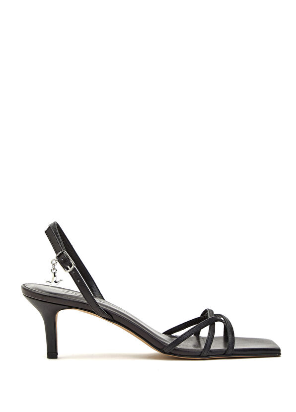Beymen Club Black Women's Leather Sandals - 1
