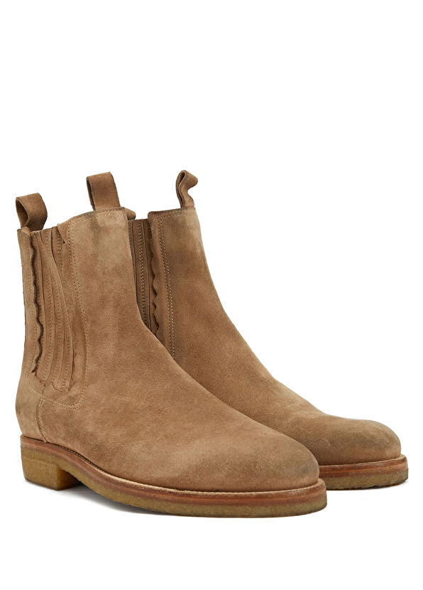 Golden Goose Chelsea Bej Erkek Deri Bot - 2