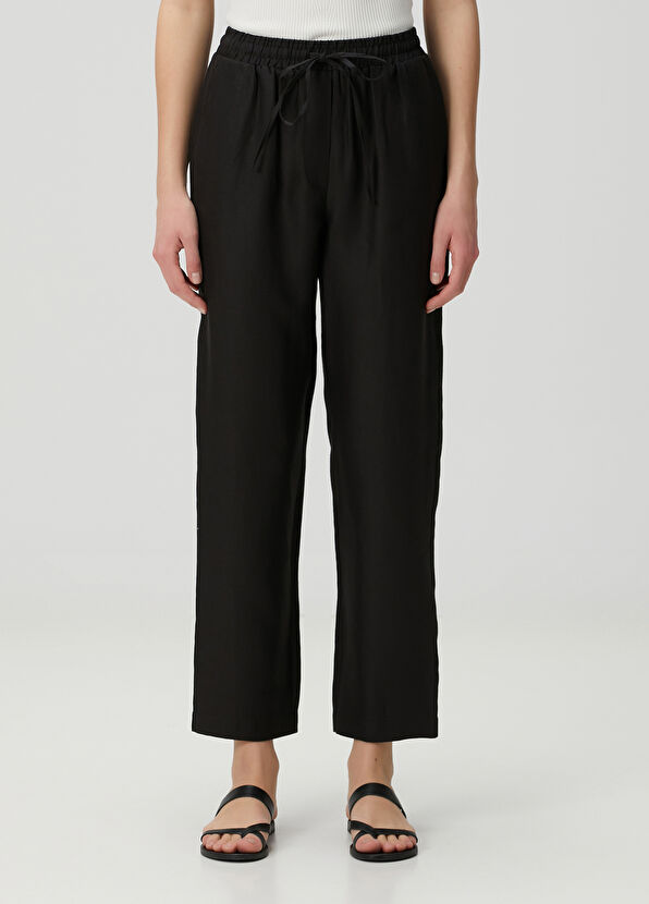 Beymen Collection Siyah Keten Pijama Pantolon - 2
