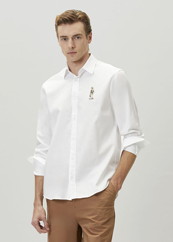 Beymen Club Clubby White Oxford Shirt - 1
