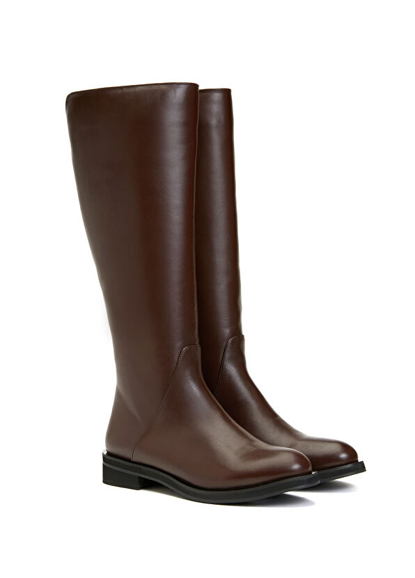 Beymen Club Dark Brown Womens Leather Boots - 2