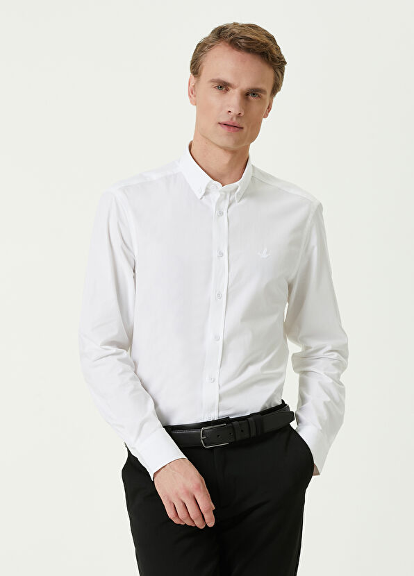 Beymen Club Slim Fit Beyaz Gömlek - 1