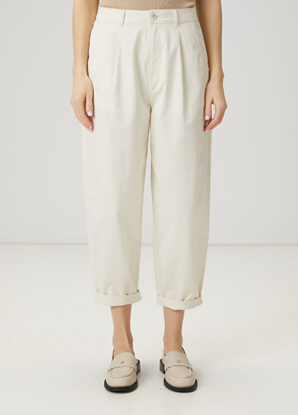 Beymen Club Kırık Beyaz Gabardin Chino Pantolon - 2