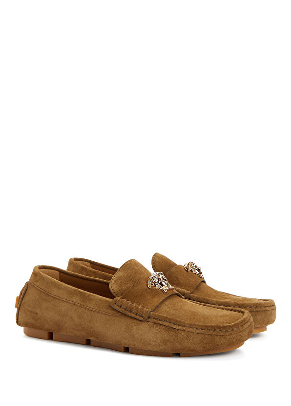 Versace Brown Men's Suede Driver - 2