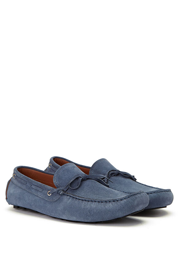 Beymen Club Blue Laces Men's Suede Driver - 2