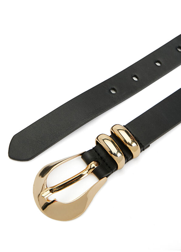 Beymen Club Black Women's Leather Belt - 2