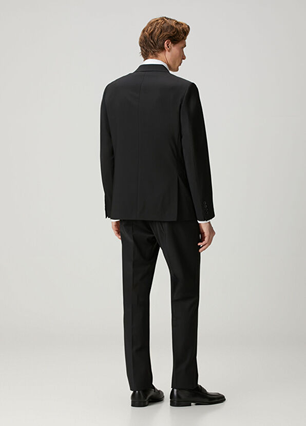 Drop 6 Siyah Yün Takım Elbise - Görsel 5