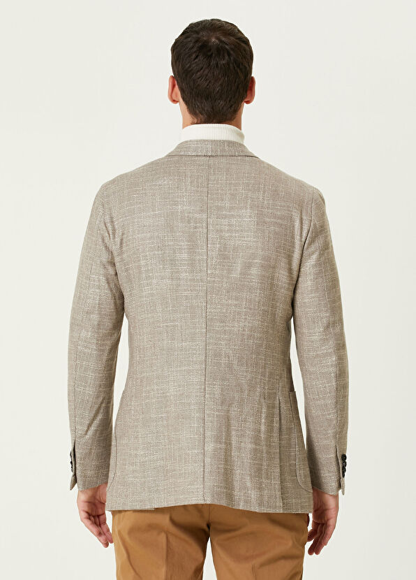 Isaia Bej Yün Ceket - 4