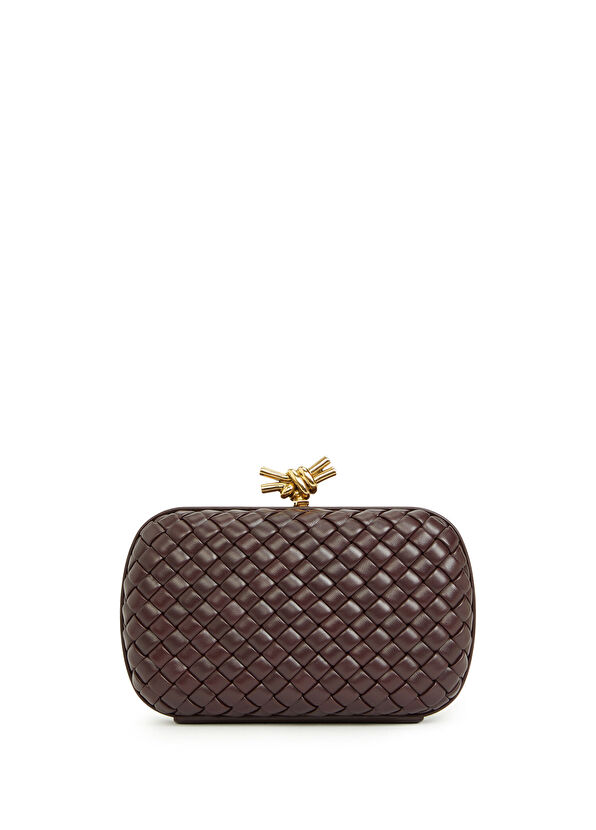 Knot Koyu Bordo Kadın Deri El Portföyü - Görsel 2