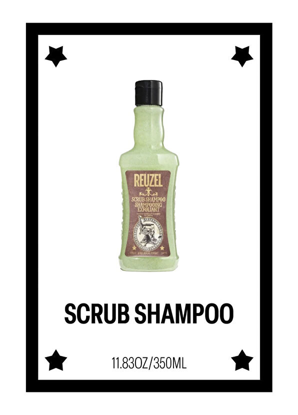 Reuzel Daily Shampoo 350 ml + Daily Conditioner 350 ml + Scrub Shampoo 350 ml Hair Care Set for Men - 4