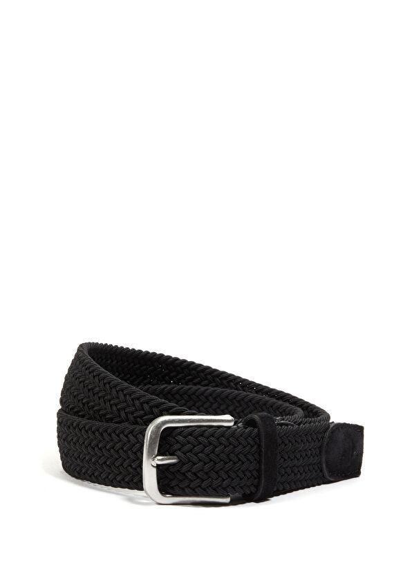 Beymen Club Siyah Lastik Örgü Kemer - 1