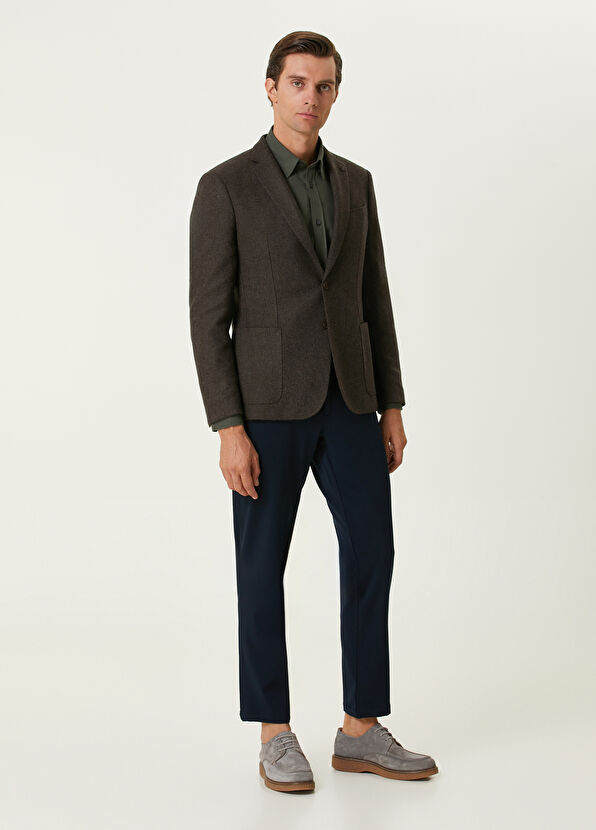 Beymen Club Slim Fit Navy Blue Pants - 1